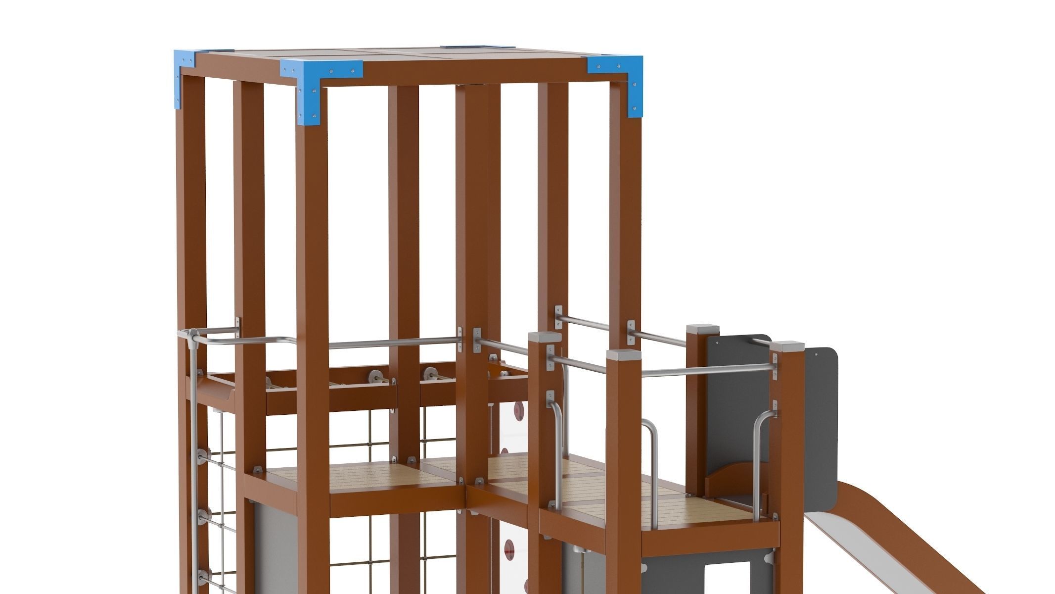 Lappset Halo Solo Play Tower 3D model_7