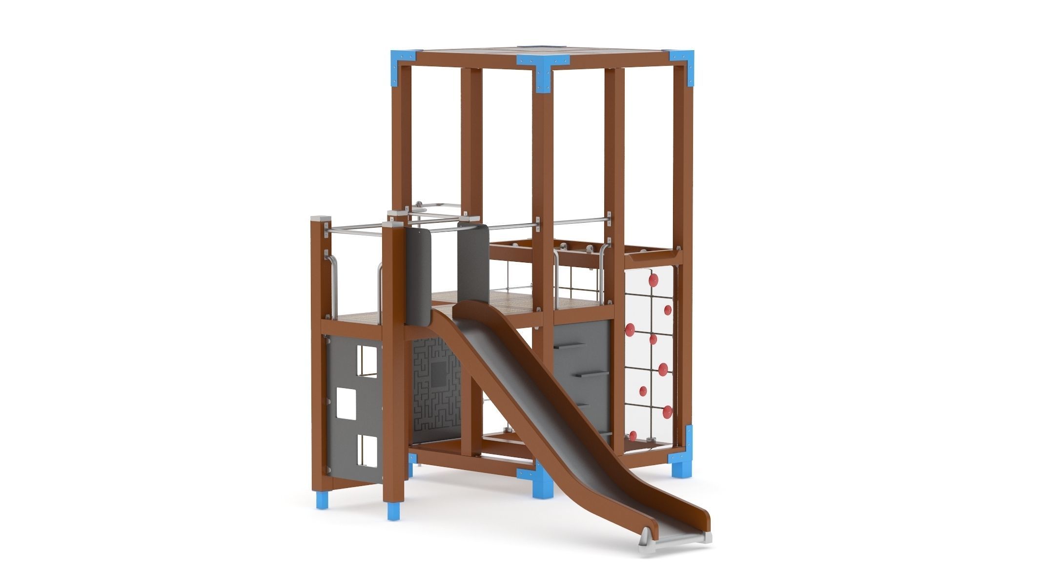 Lappset Halo Solo Play Tower 3D model_1
