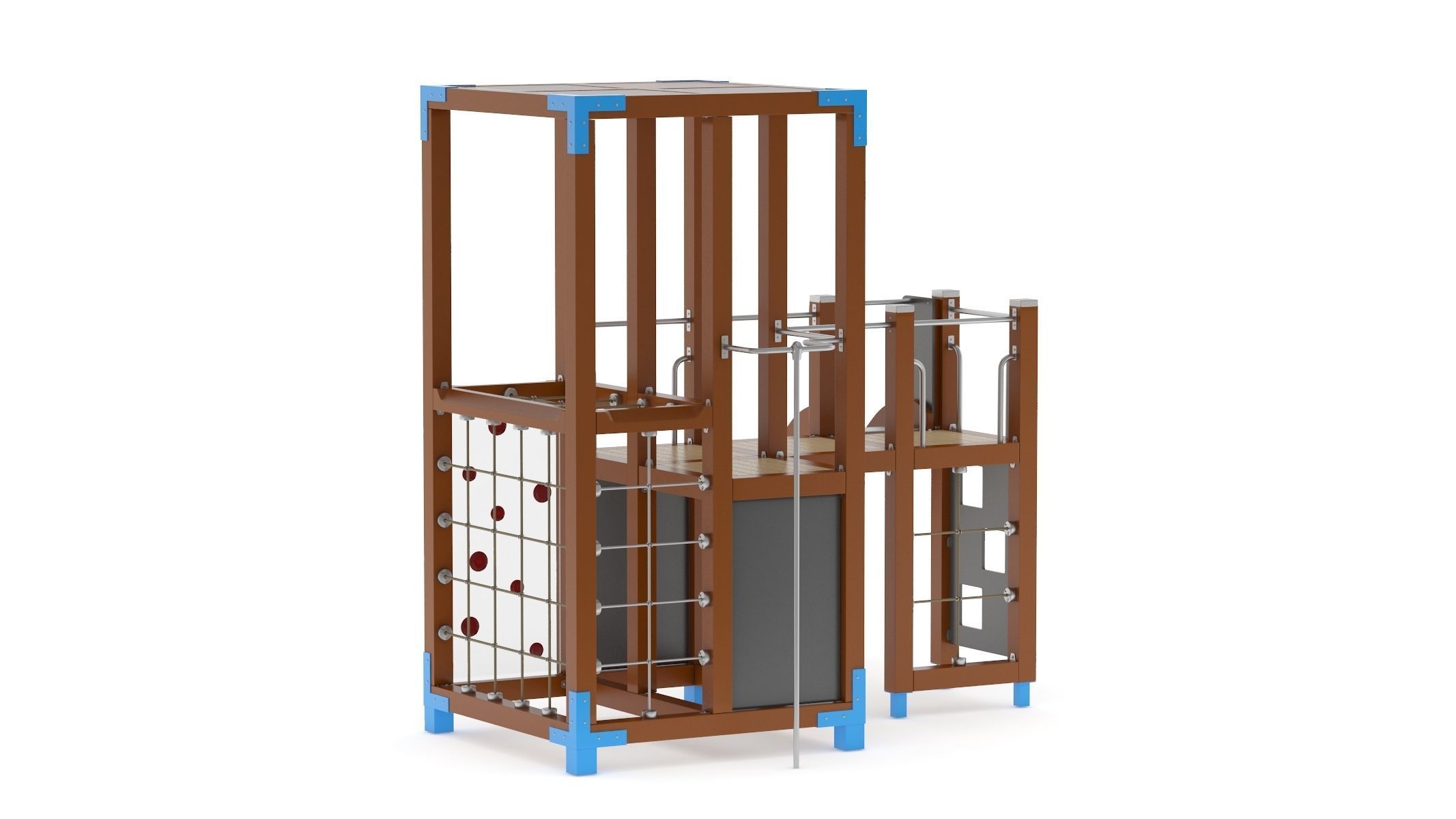 Lappset Halo Solo Play Tower 3D model_3