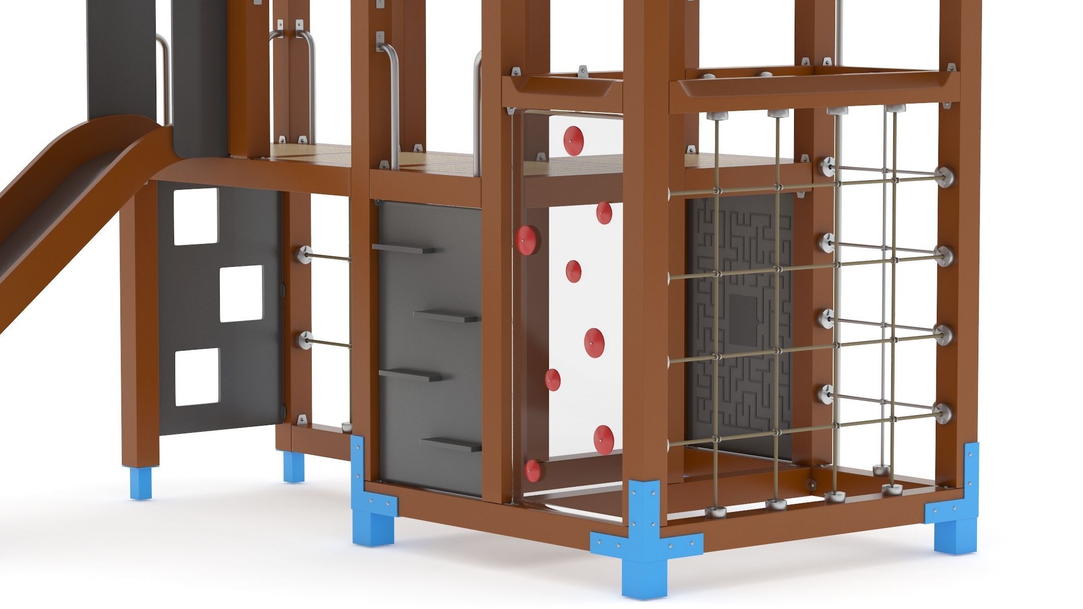 Lappset Halo Solo Play Tower 3D model_5