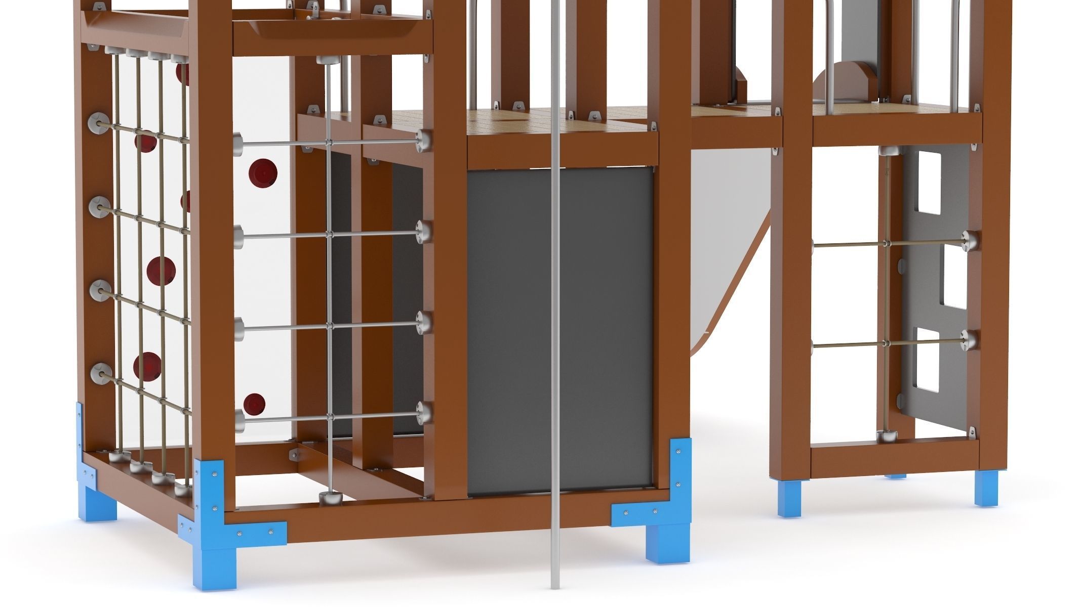 Lappset Halo Solo Play Tower 3D model_8