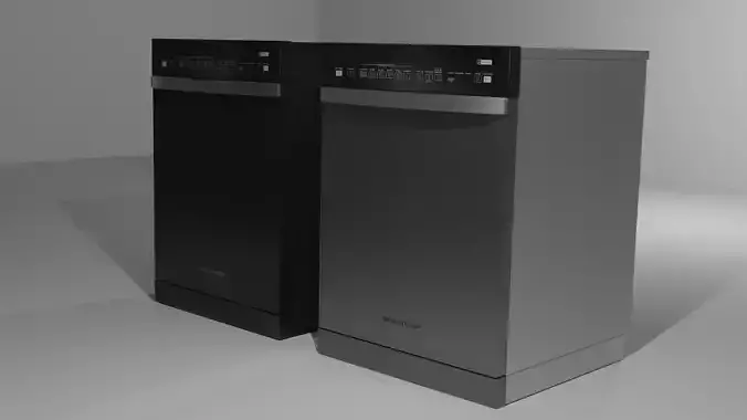 Brastemp dishwasher in black color 3D model