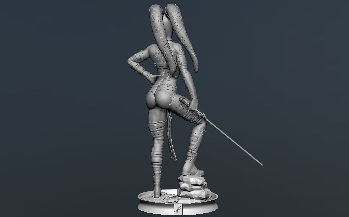 Darth Talon Star Wars - Fanart Version 3D print model_12