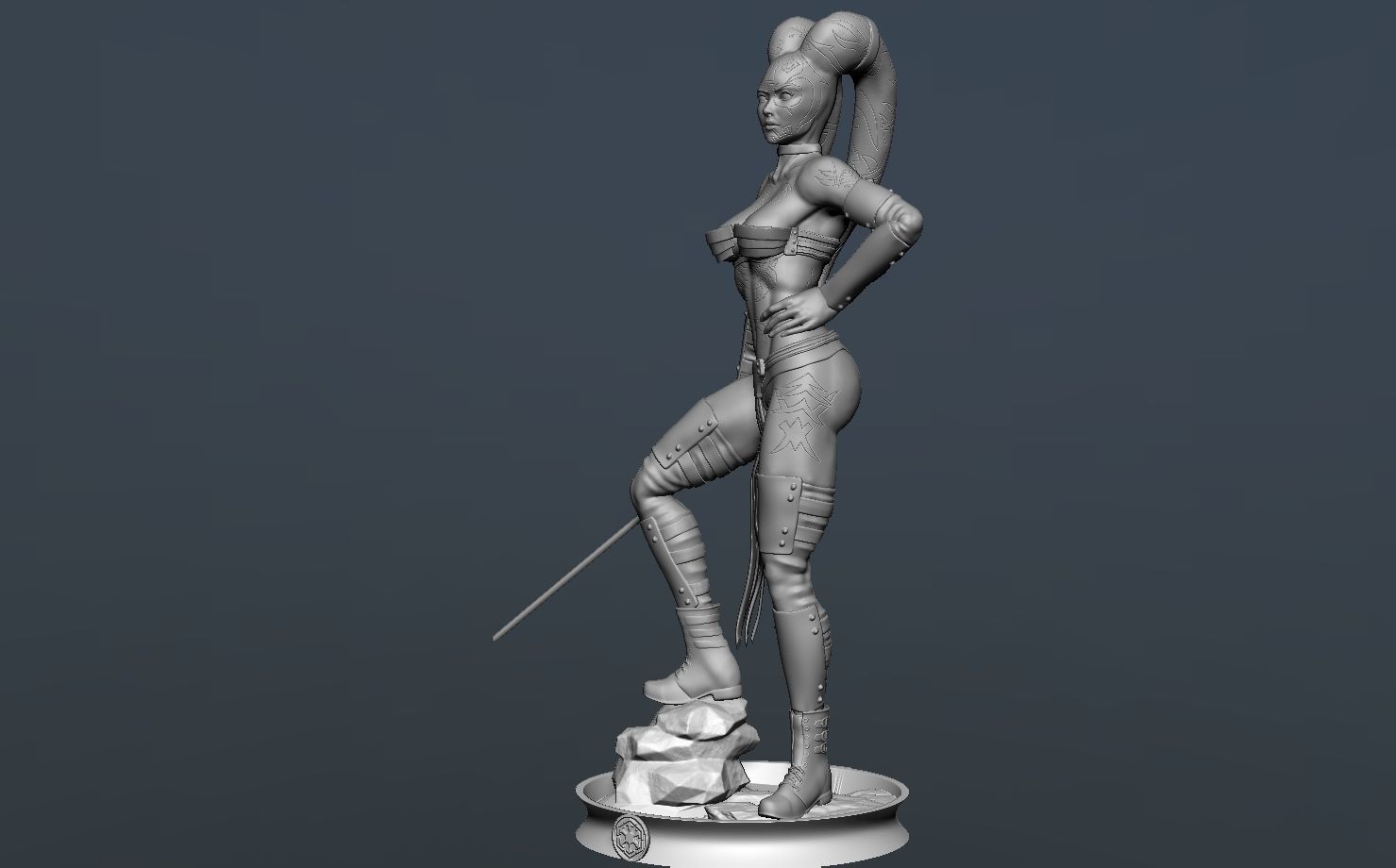 Darth Talon Star Wars - Fanart Version 3D print model_9