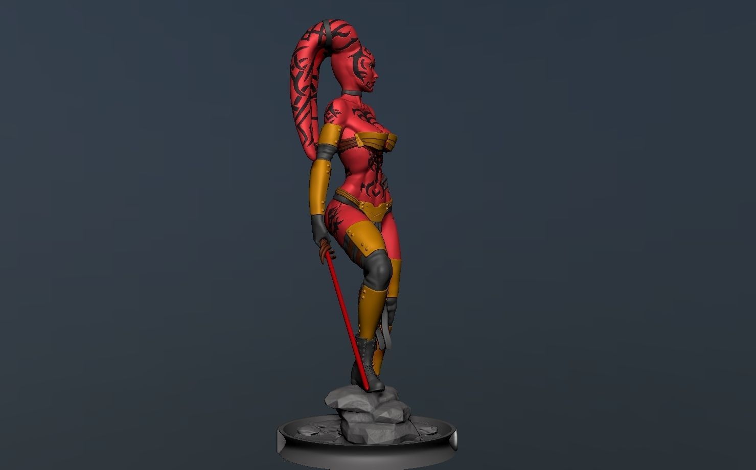 Darth Talon Star Wars - Fanart Version 3D print model_6