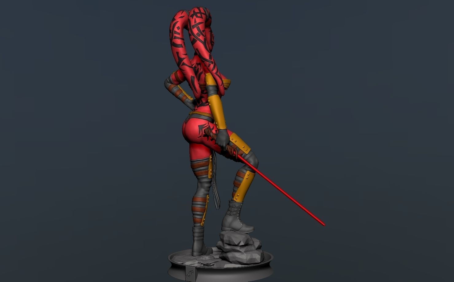 Darth Talon Star Wars - Fanart Version 3D print model_5