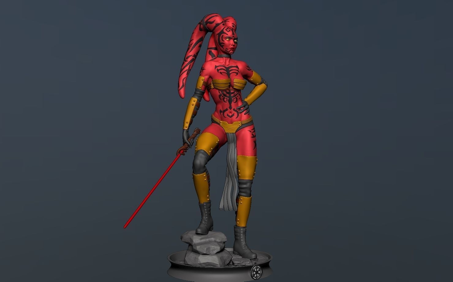 Darth Talon Star Wars - Fanart Version 3D print model_7