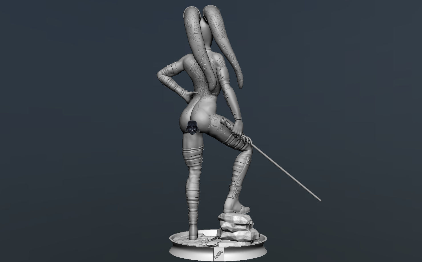 Darth Talon Star Wars - Fanart Version 3D print model_18