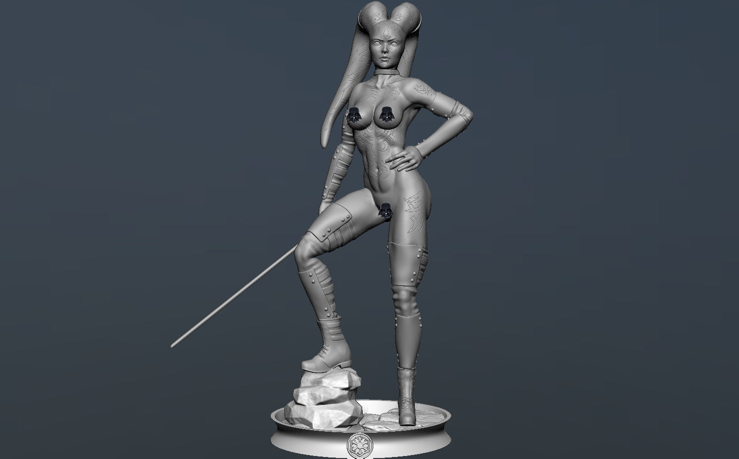 Darth Talon Star Wars - Fanart Version 3D print model_16
