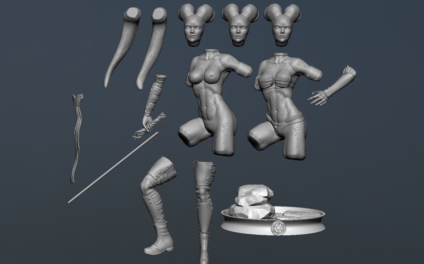 Darth Talon Star Wars - Fanart Version 3D print model_22