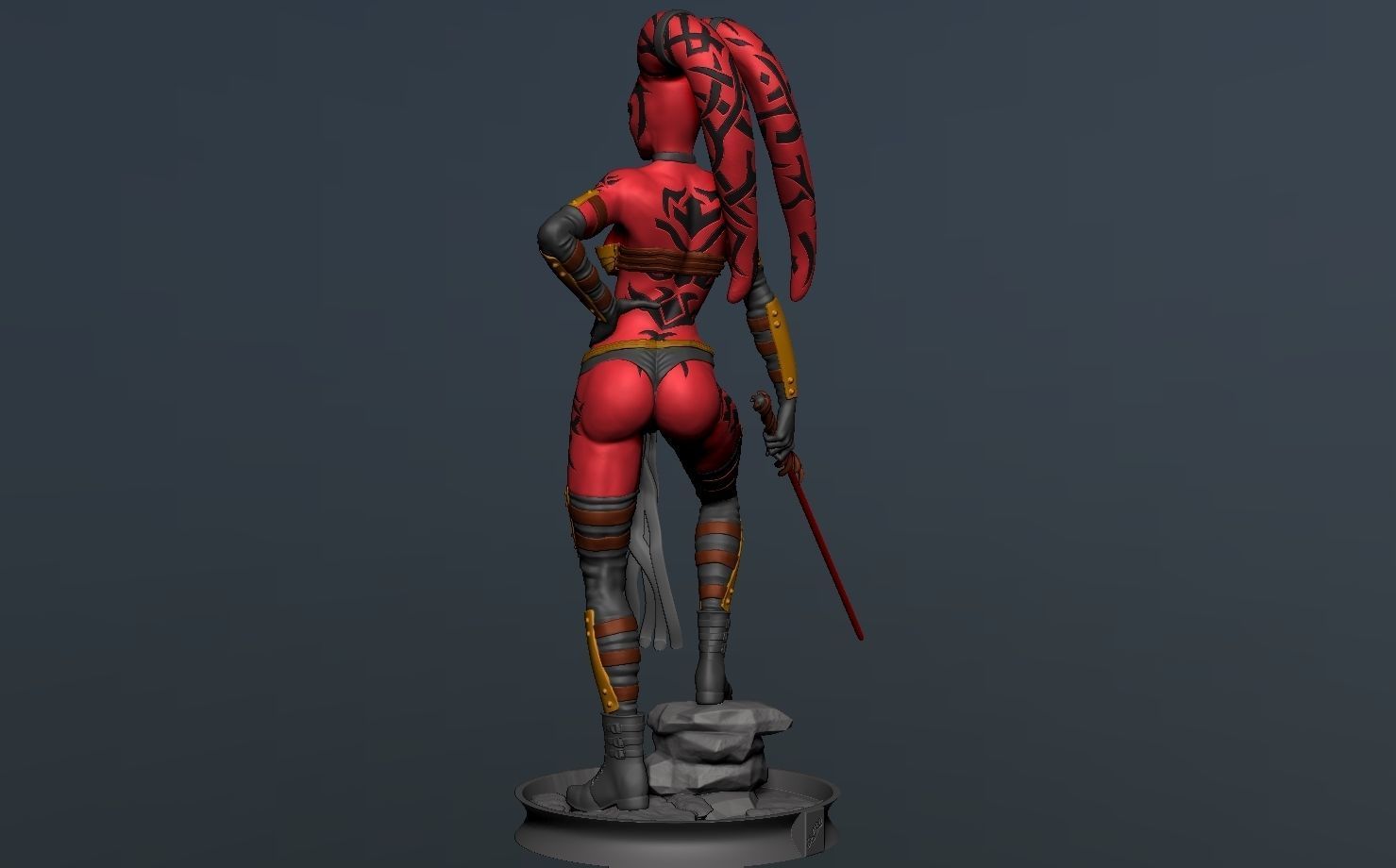 Darth Talon Star Wars - Fanart Version 3D print model_3