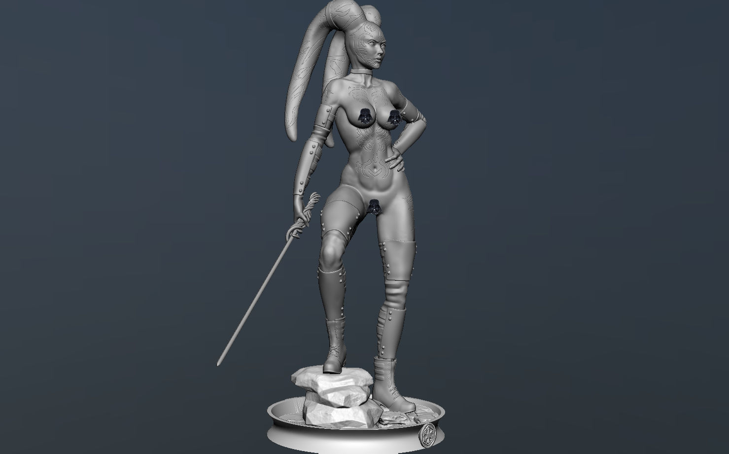 Darth Talon Star Wars - Fanart Version 3D print model_17