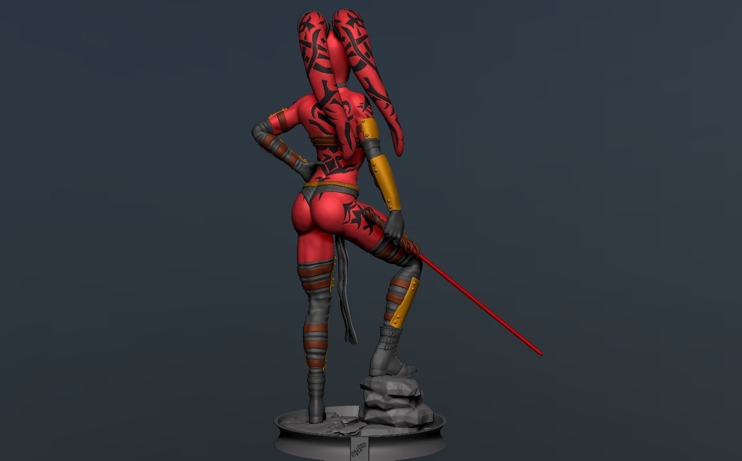 Darth Talon Star Wars - Fanart Version 3D print model_4