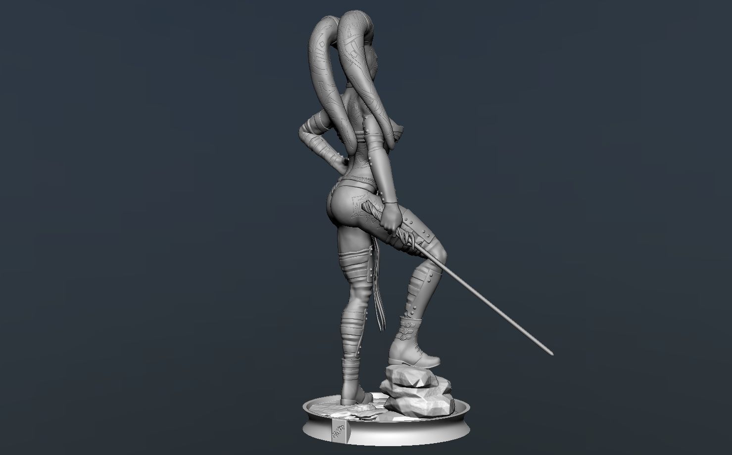 Darth Talon Star Wars - Fanart Version 3D print model_13