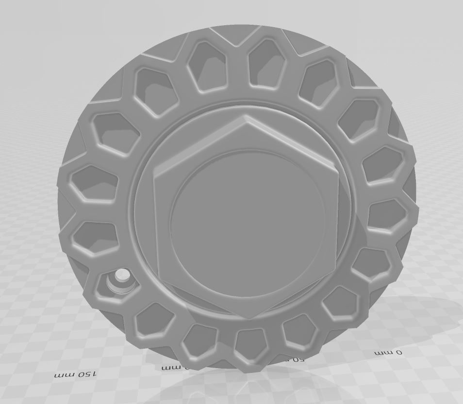BBS Wheel Center Cap 3D print model_1