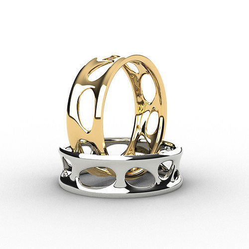 Abstract designer ring 3D print model