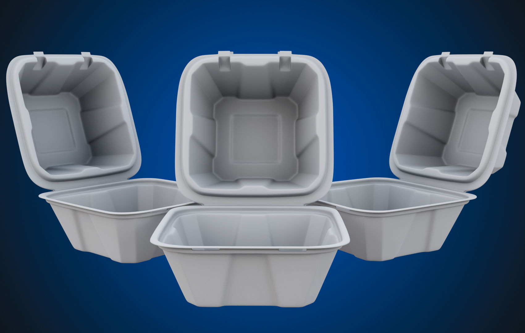 Compostable Food Container - Disposable 3D model_15