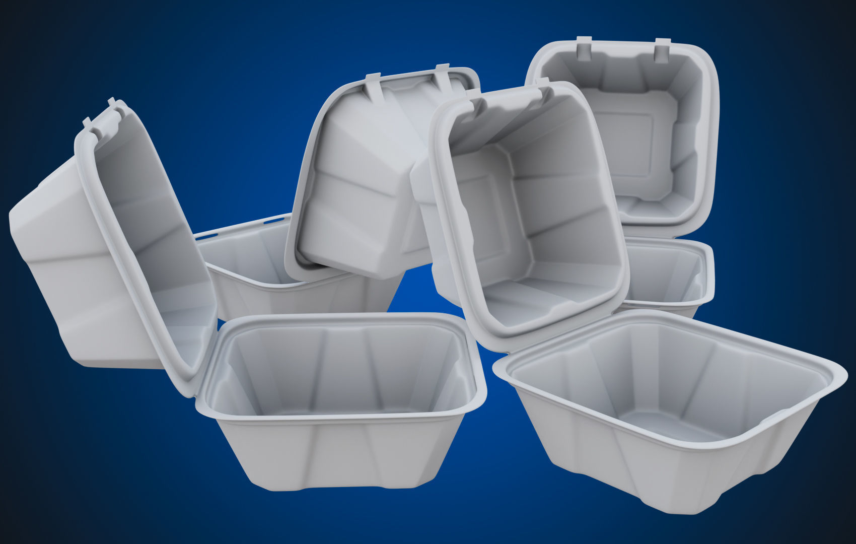 Compostable Food Container - Disposable 3D model_32