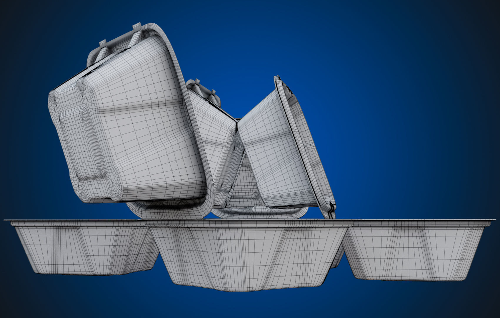 Compostable Food Container - Disposable 3D model_28