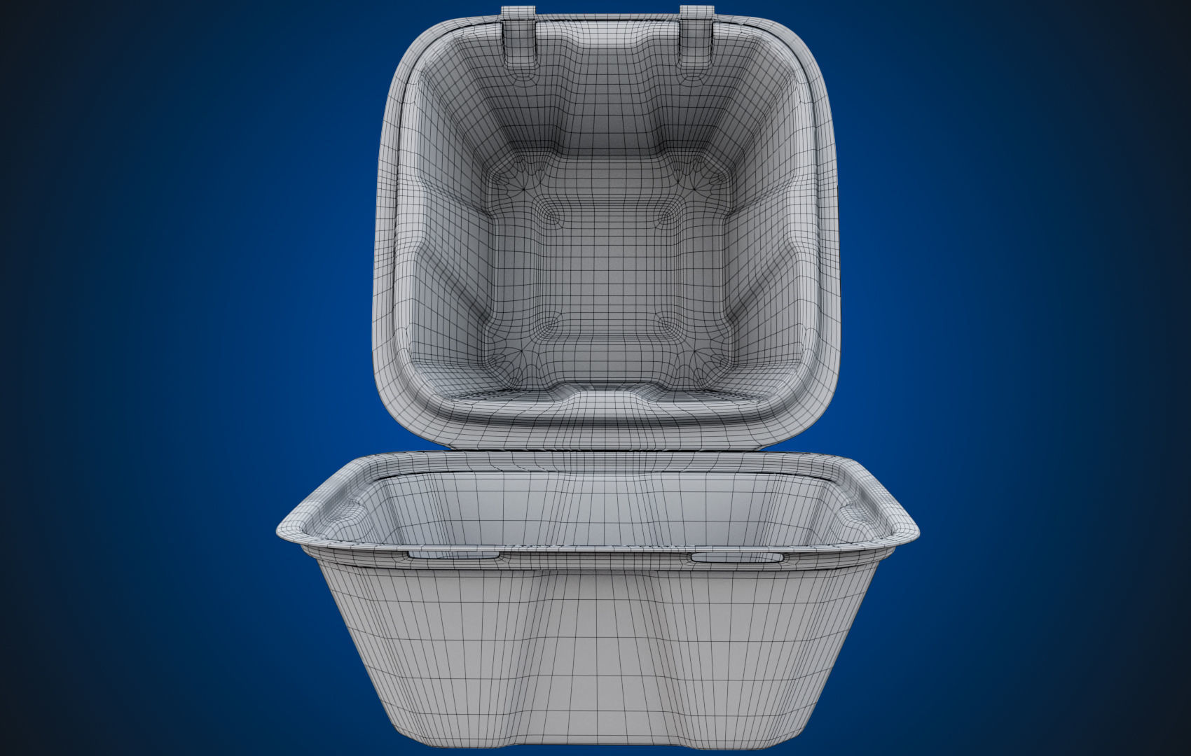 Compostable Food Container - Disposable 3D model_30