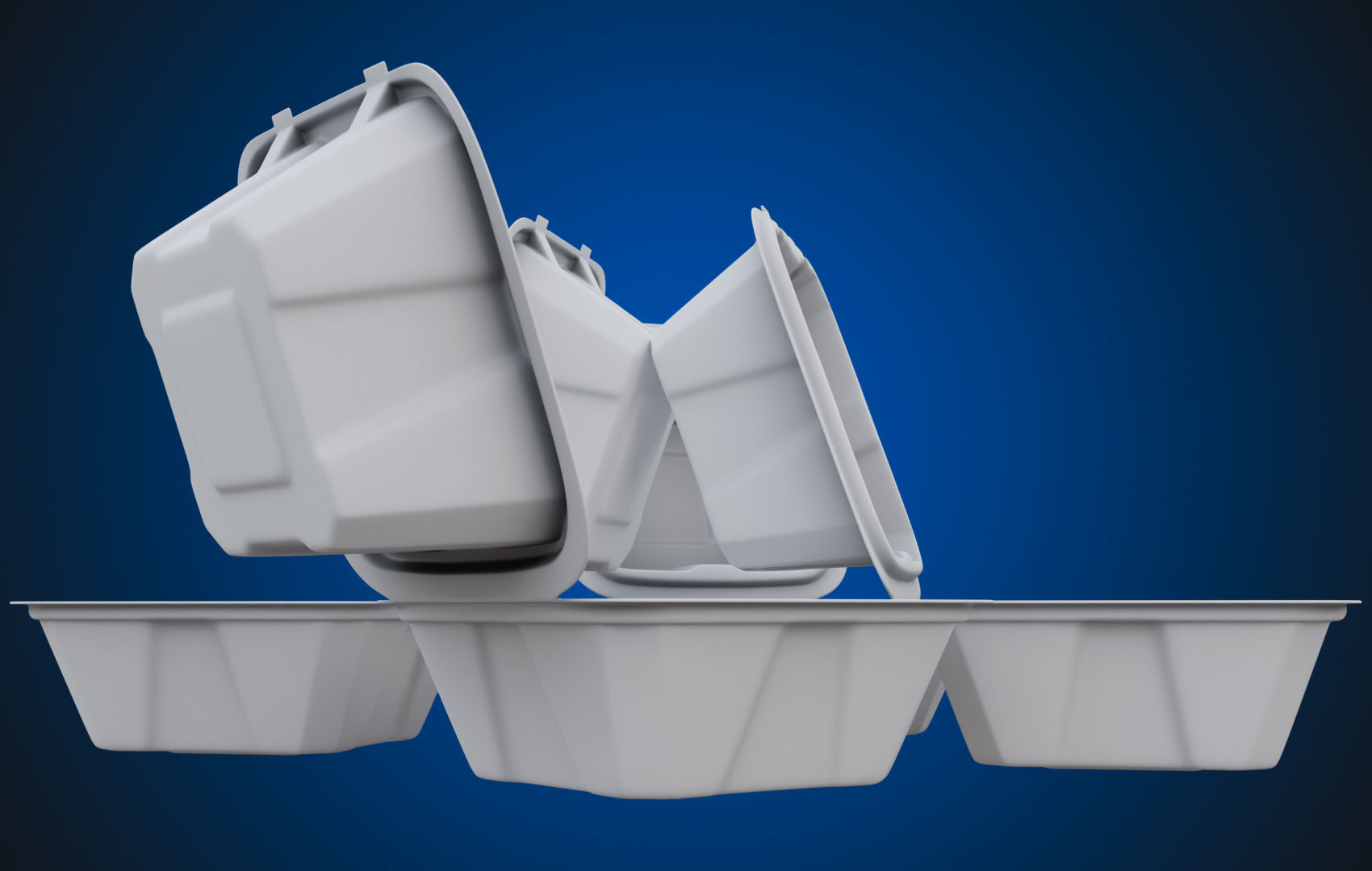 Compostable Food Container - Disposable 3D model_19