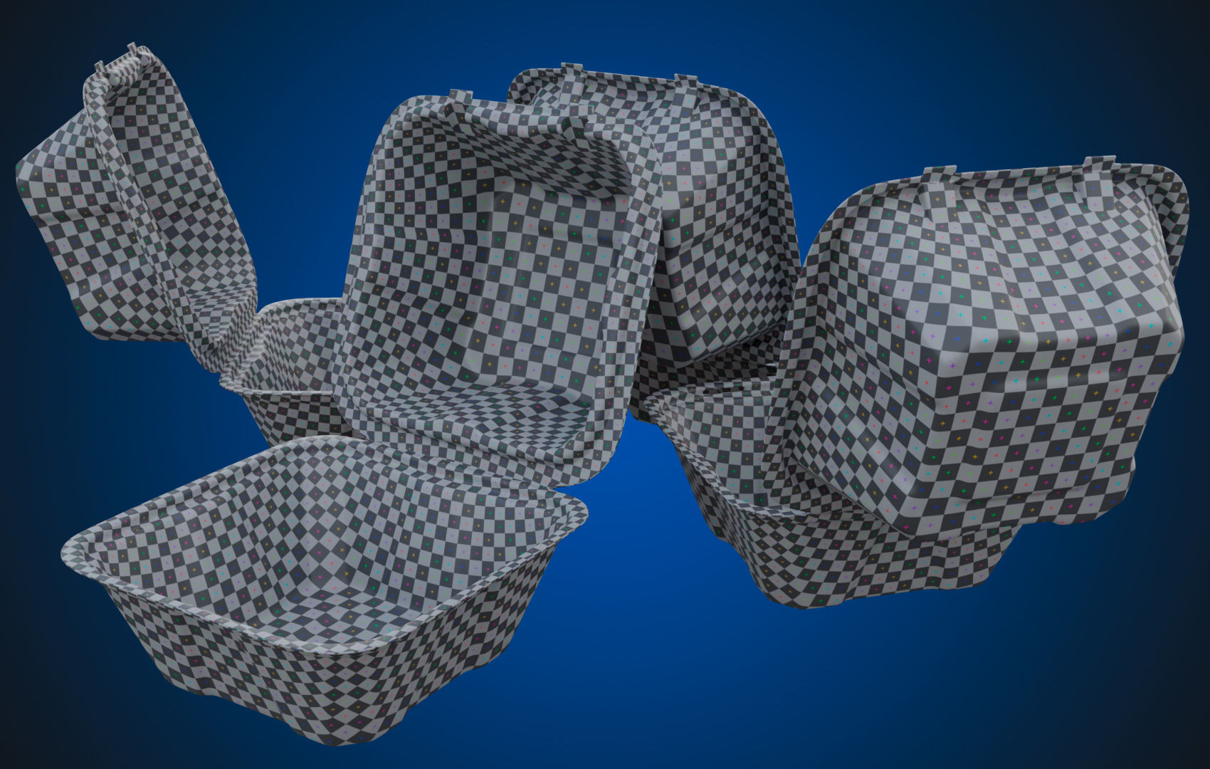 Compostable Food Container - Disposable 3D model_17