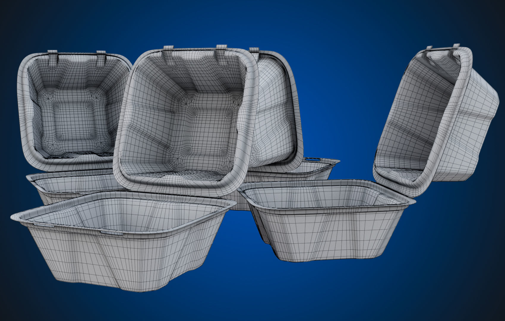 Compostable Food Container - Disposable 3D model_20