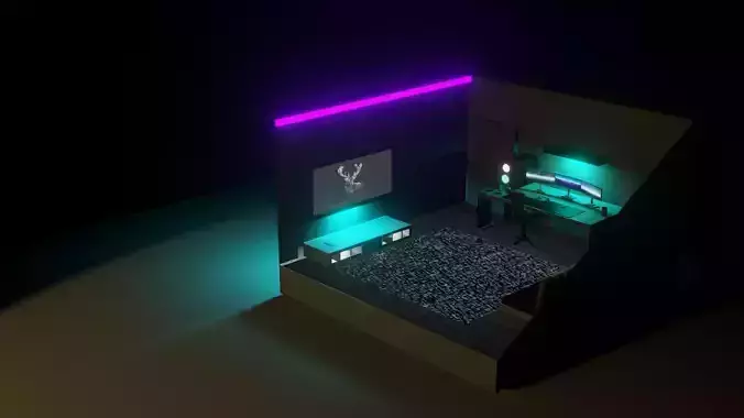 Room with the dark theme