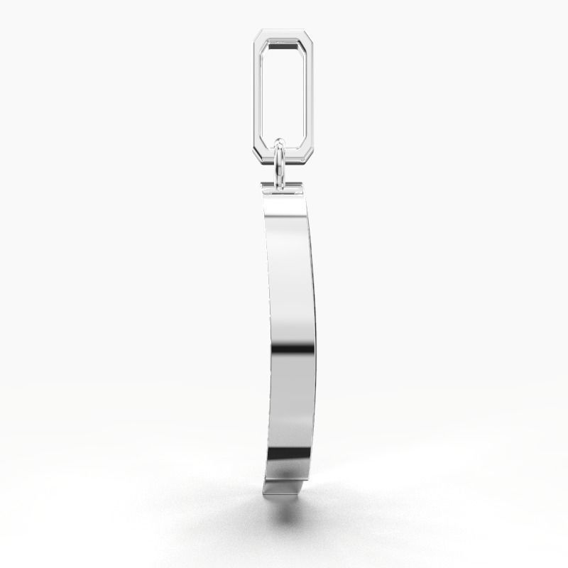 Q SCRIPT DIAMOND PENDANT 3D print model_9