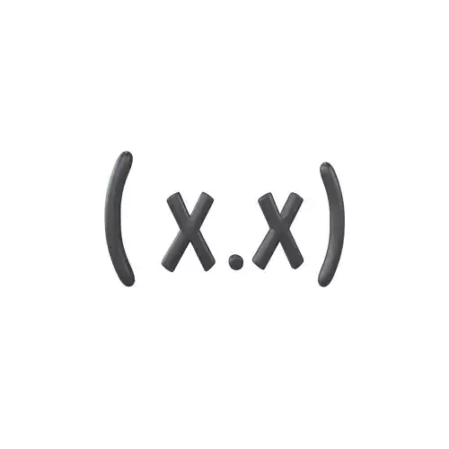 Japanese Emoticons v12 001 Low-poly 3D model