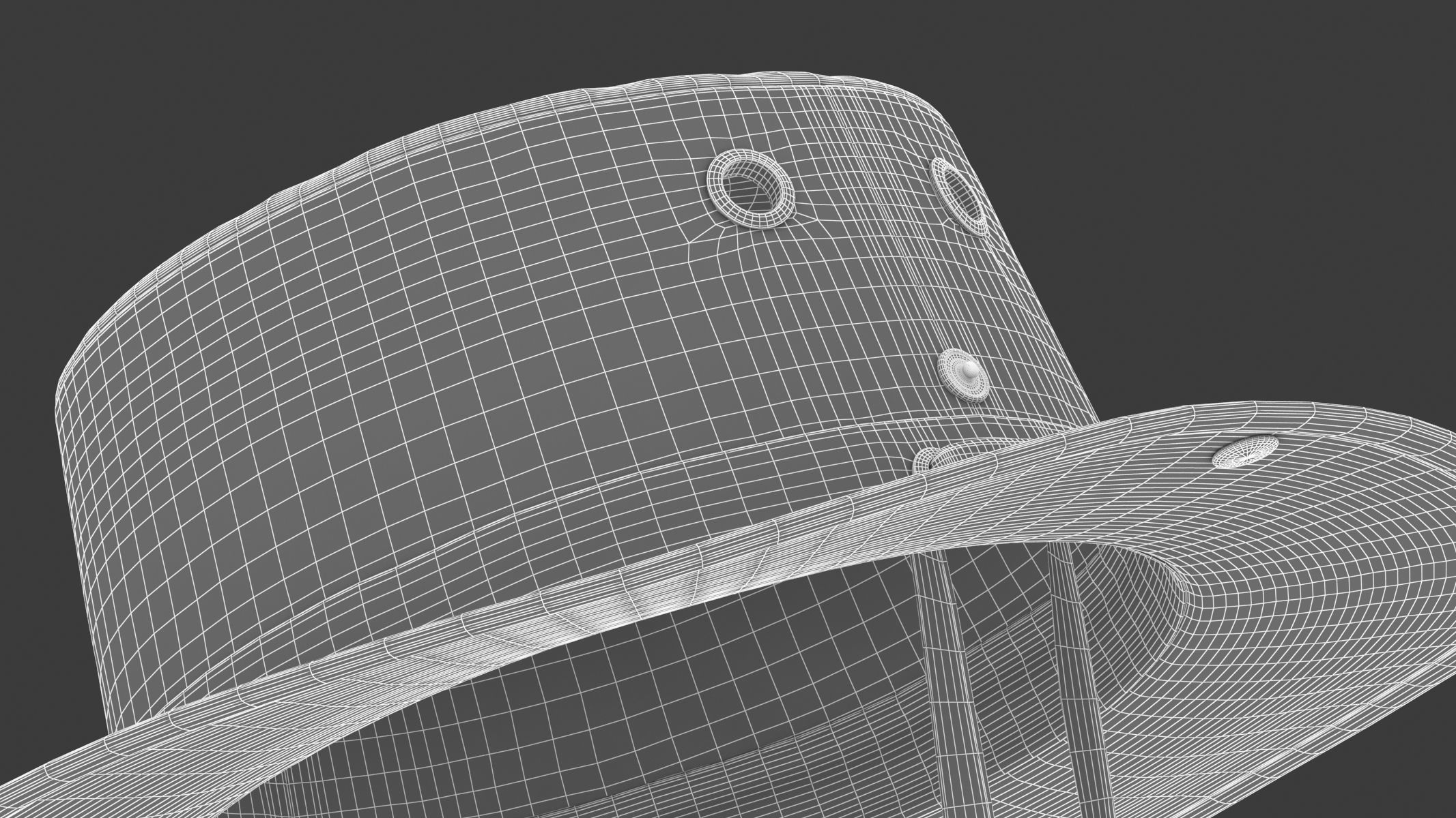 Wanderer Hat Low-poly 3D model_9