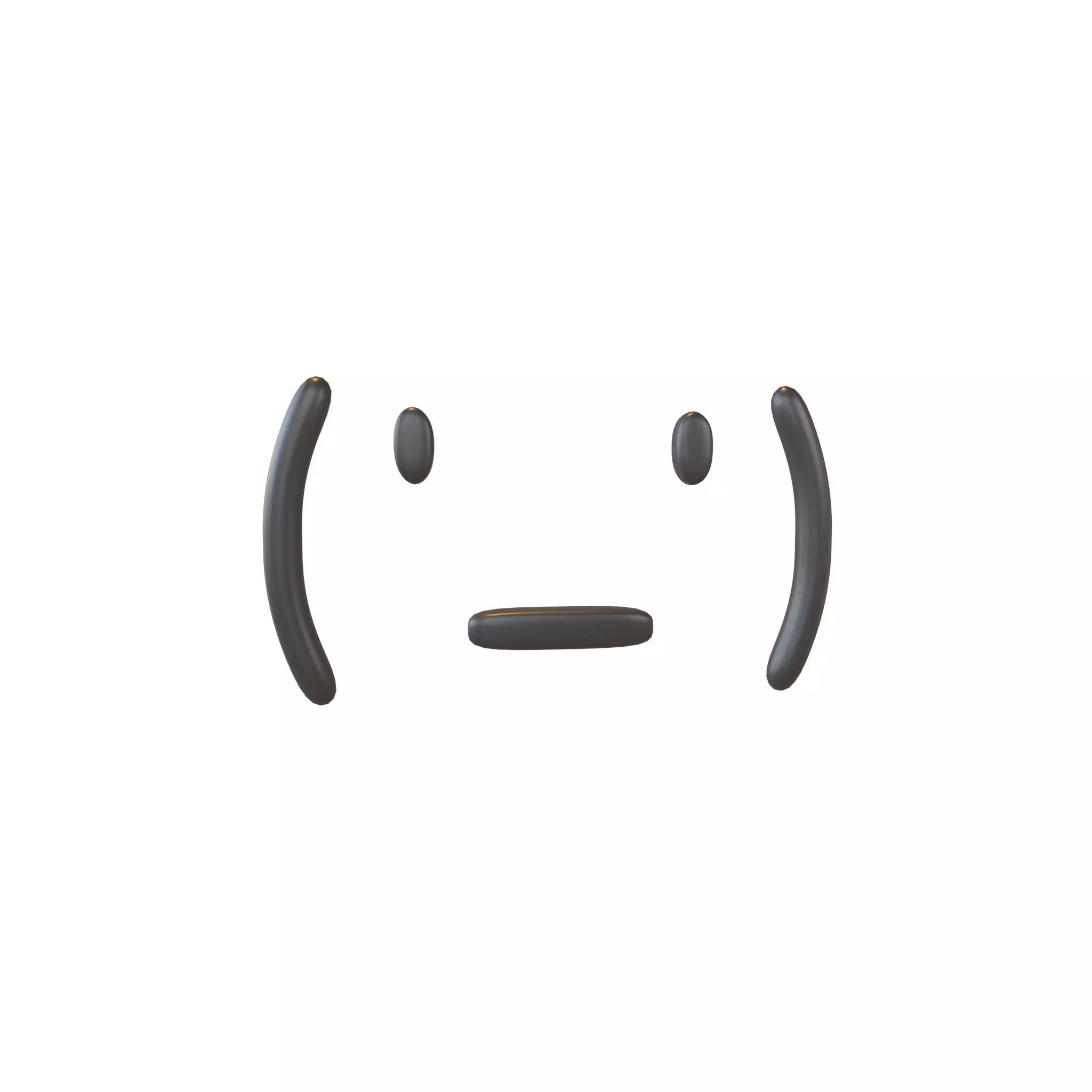 Japanese Emoticons v22 001 Low-poly 3D model_0