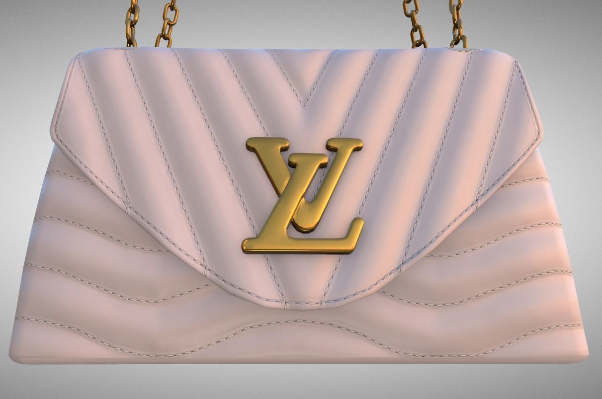handbag-louis-vuitton louis vuitton handbag Low-poly 3D model_7