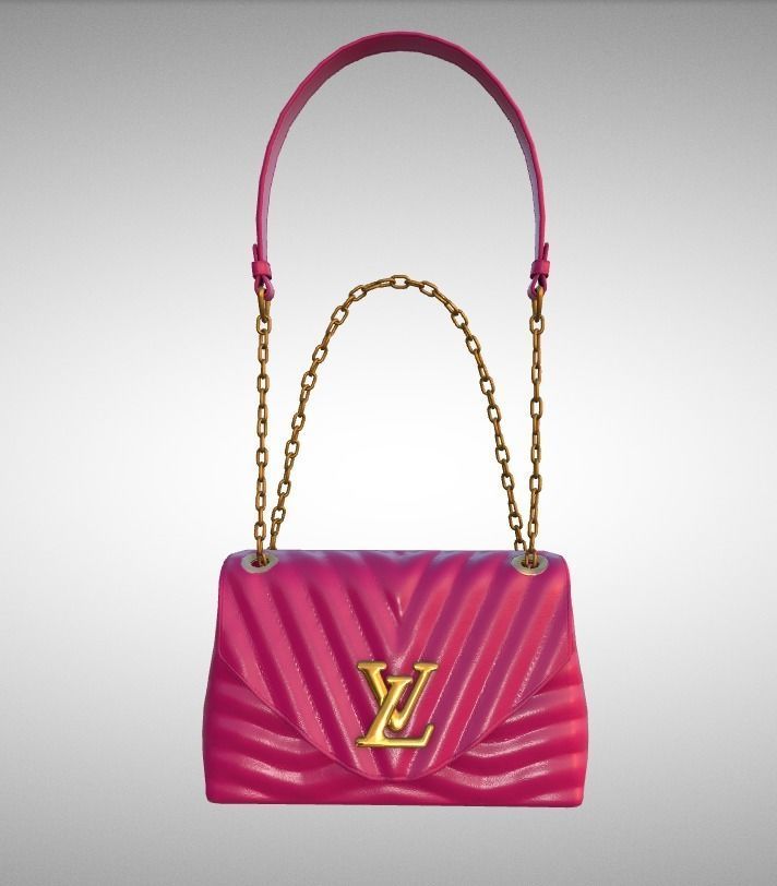 handbag-louis-vuitton louis vuitton handbag Low-poly 3D model_12