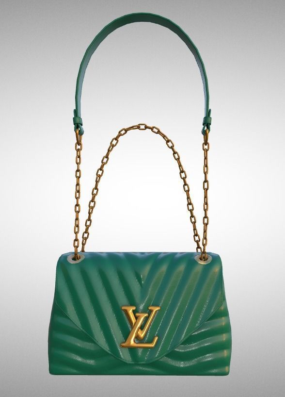 handbag-louis-vuitton louis vuitton handbag Low-poly 3D model_14