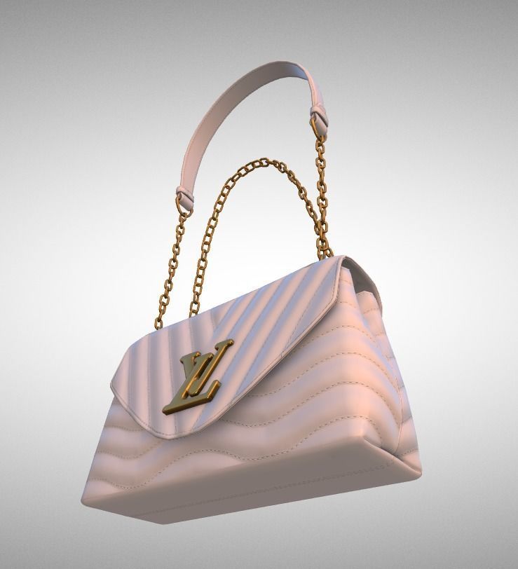 handbag-louis-vuitton louis vuitton handbag Low-poly 3D model_6