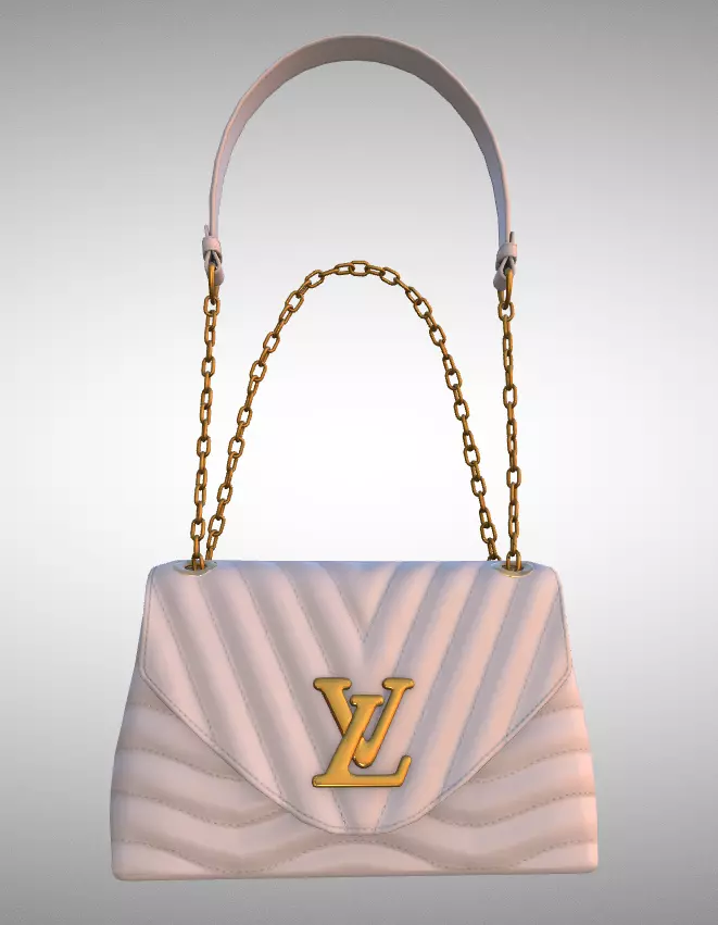 handbag-louis-vuitton louis vuitton handbag Low-poly 3D model_0