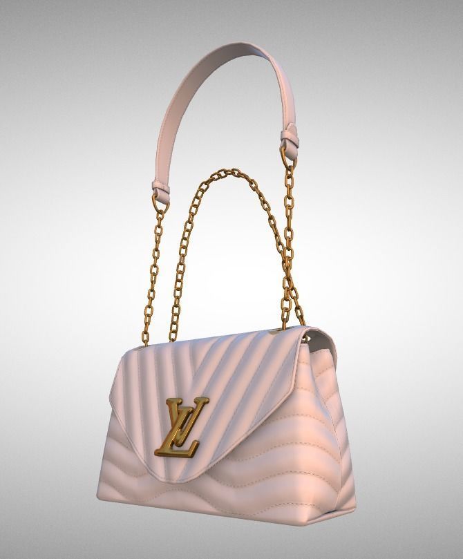 handbag-louis-vuitton louis vuitton handbag Low-poly 3D model_3