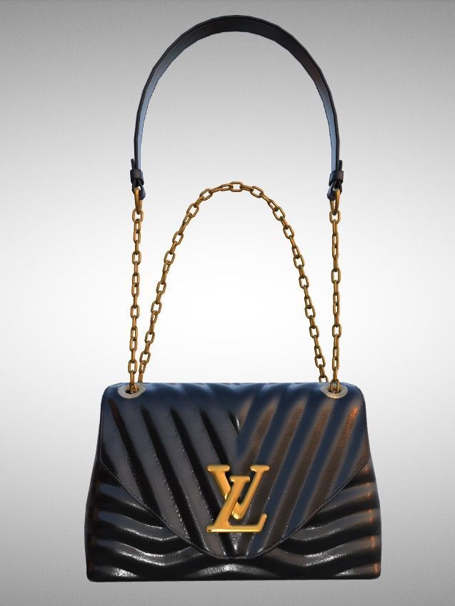 handbag-louis-vuitton louis vuitton handbag Low-poly 3D model_13