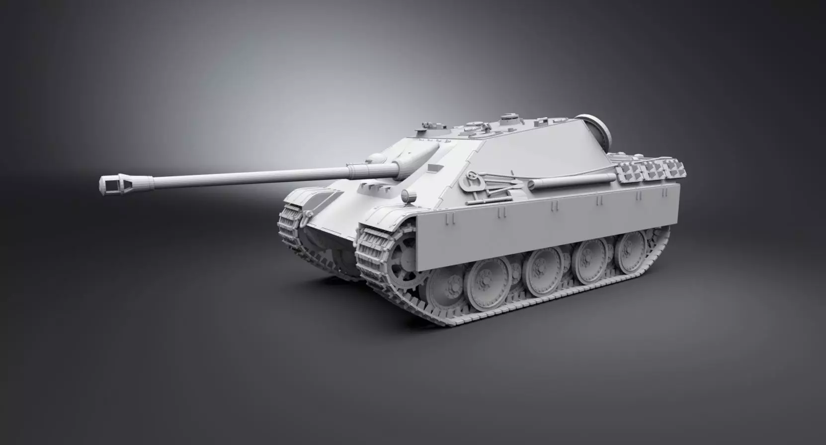 Jagdpanther Scale model 3D print model_0