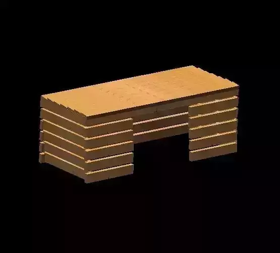 Pallet wood computer desk