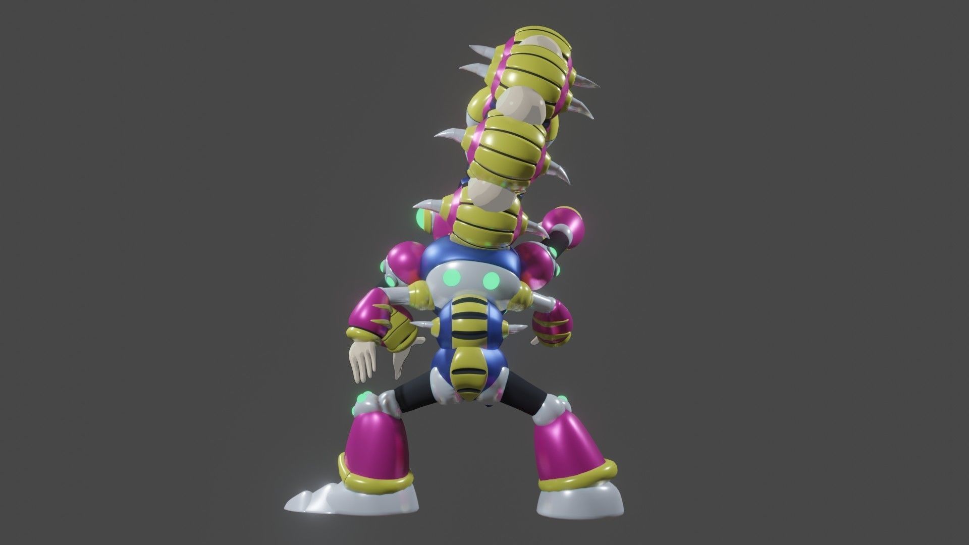 Magna Centipede 3D print model_3