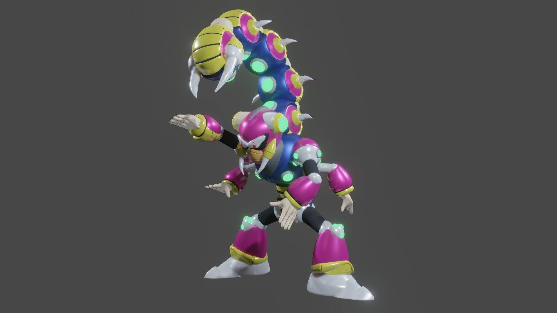 Magna Centipede 3D print model_4