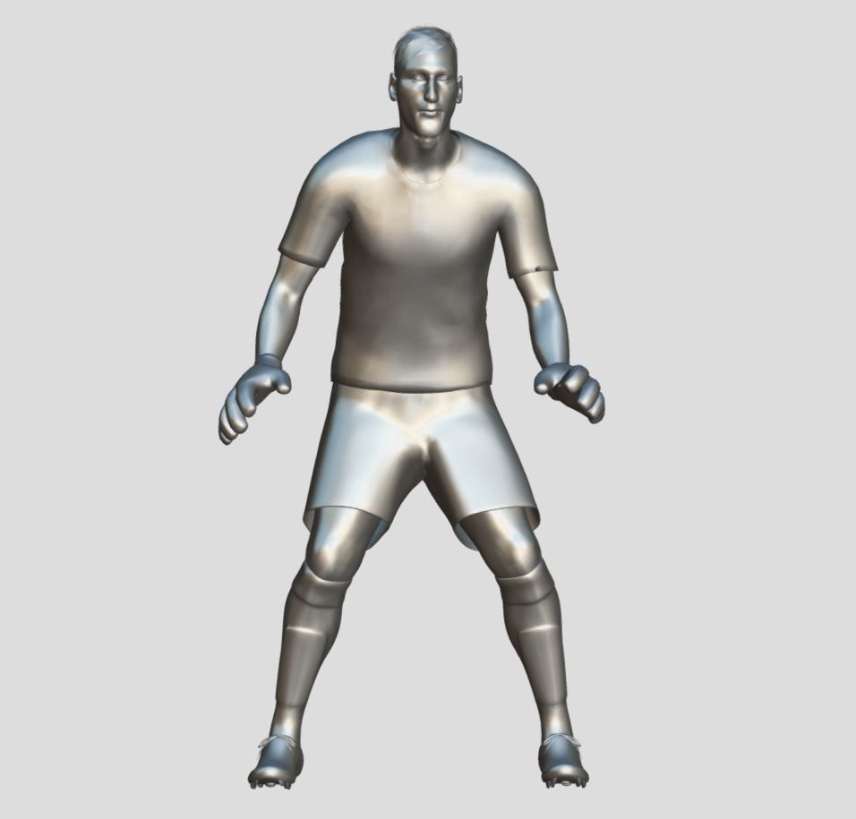 3D Rigged Donnarumma Euro 2020 Low-poly 3D model_6