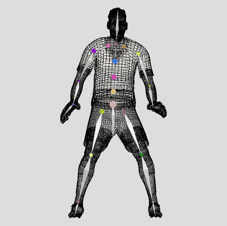 3D Rigged Donnarumma Euro 2020 Low-poly 3D model_8