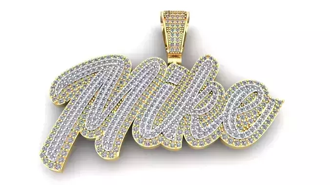 Mike double layer pendant 3D print model