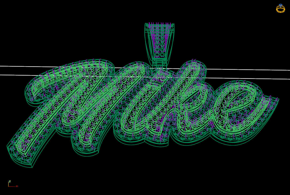 Mike double layer pendant 3D print model 3D print model_13