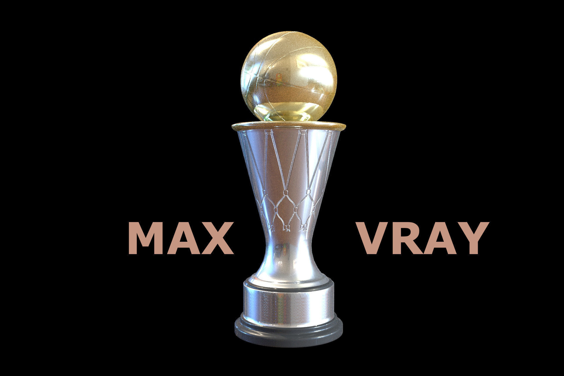Most Valuable Player Award Trophy 3D model_3