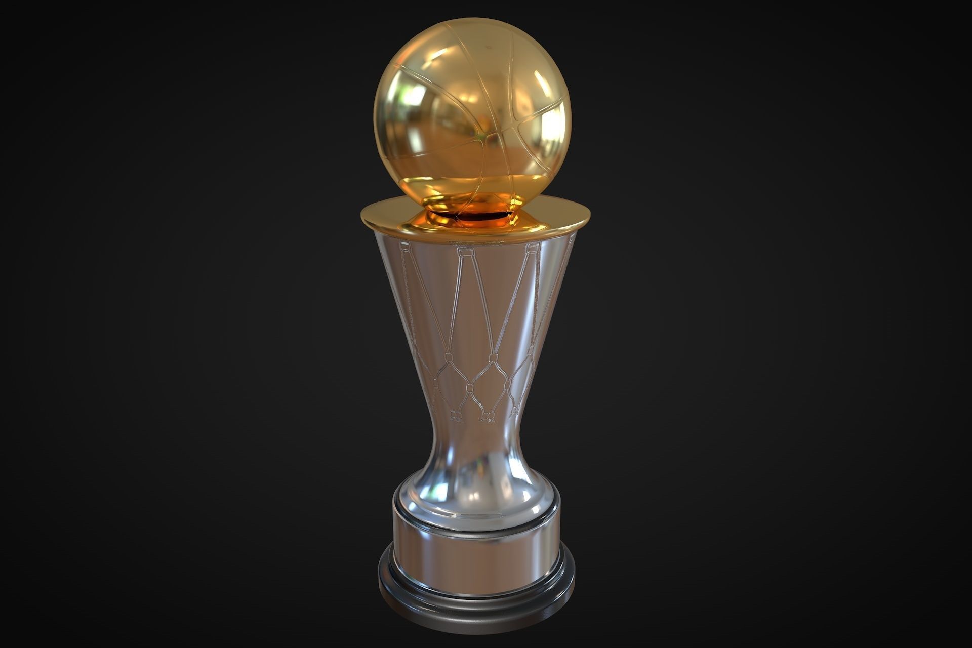 Most Valuable Player Award Trophy 3D model_1