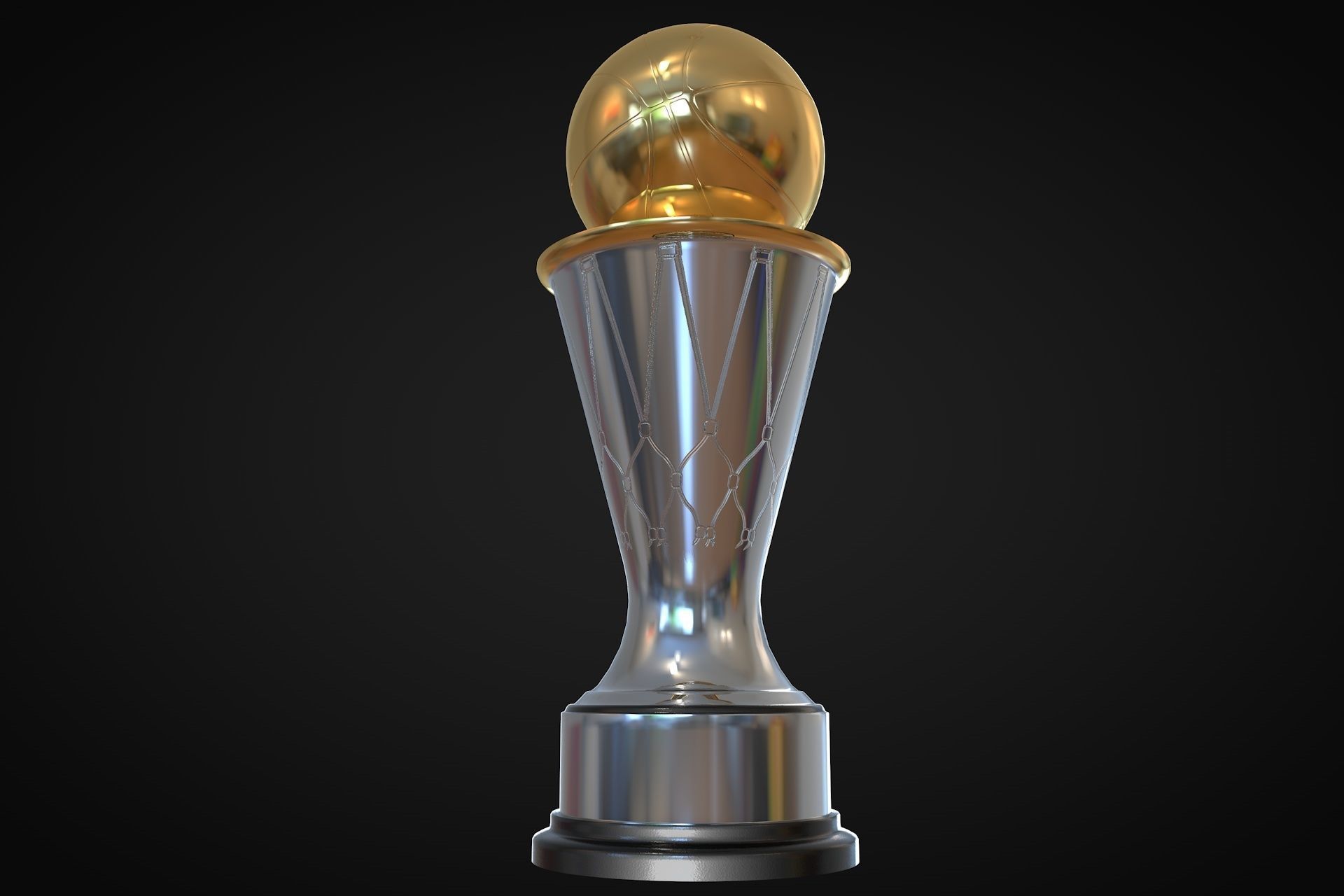 Most Valuable Player Award Trophy 3D model_2